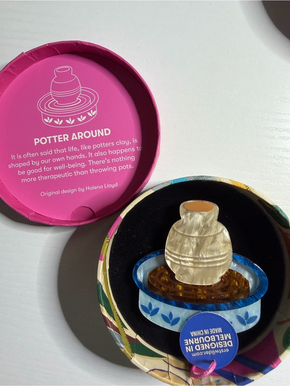 Erstwilder Potter Around Brooch